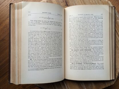 masonry dams - stability of gravity dams - 1903 A Treatise on Masonry Construction by Ira O. Baker - New York, J. Wiley & Sons - Ninth Edition
