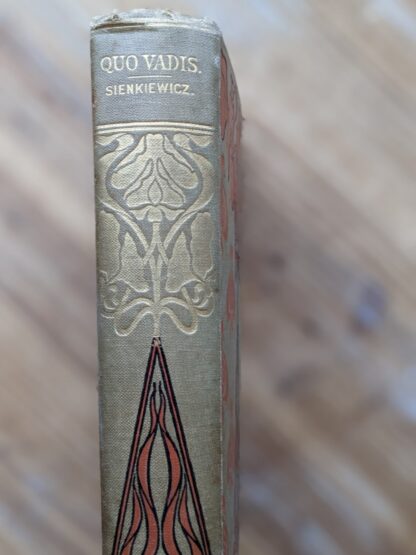1898 Quo Vadis by Henryk Sienkiewicz - published by Hurst & Company - upper binding view