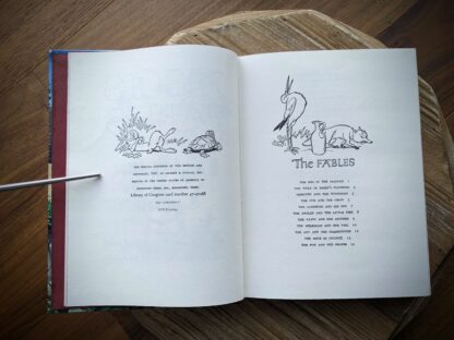 Copyright and Page and 1 of 6 of Tables of Contents - 1978 Aesop’s Fables - Illustrated Junior Library Edition - drawings by Fritz Kredel