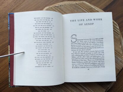 The Life and Work of Aesop - 1978 Aesop’s Fables - Illustrated Junior Library Edition - drawings by Fritz Kredel