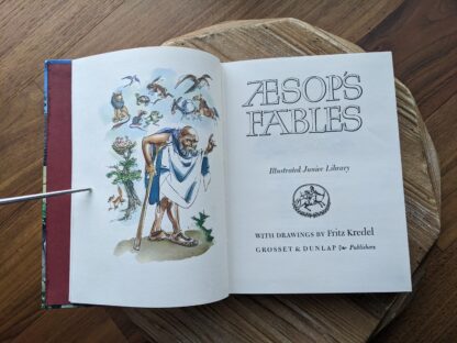 Title Page - 1978 Aesop’s Fables - Illustrated Junior Library Edition - drawings by Fritz Kredel