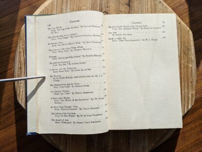 page 2 and 3 of 3 of Contents page - 1943 Great Sea Stories by Joseph L. French - Tudor Publishing Co.