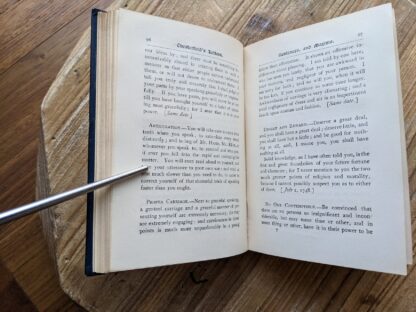 pages inside - Letters, Sentences and Maxims by Philip Earl of Chesterfield - published by Henry Altemus - undated