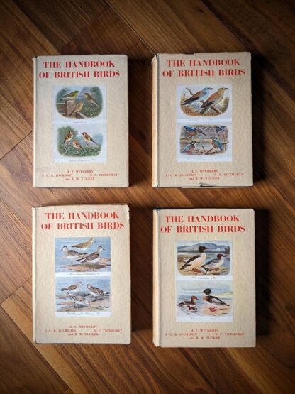 1949 The Handbook of British Birds - sixth impression - Volume 1 to 4