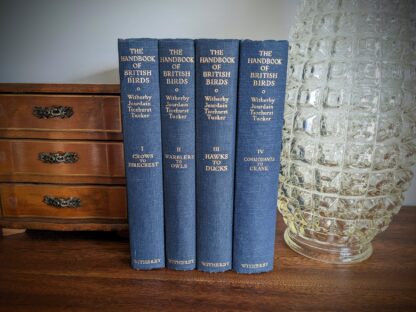 1949 The Handbook of British Birds - sixth impression - Volume 1 to 4 - binding view