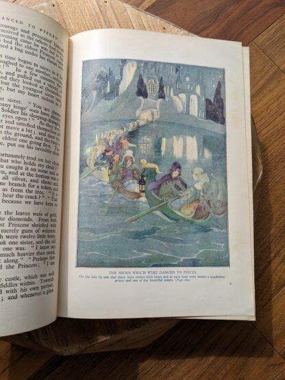 The shoes which were danced to pieces - illustration by Anne Anderson - 1943 The Golden Wonder Book