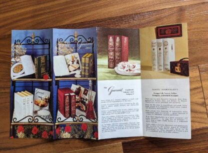 manufacturers pamphlet - 1965 The Gourmet Cook Book Volumes 1 & 2 Revised Ed First Printing - boxed set