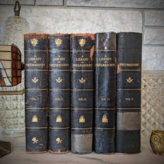 The 20th Century Edition De Luxe A Library of Freemasonry Illustrated Five Volume Set - Published in 1911 by The John C. Yorston Publishing Co.  - First Edition