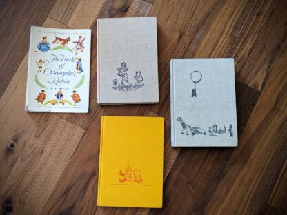 Winnie the Pooh Lot - 1957 The World of Pooh - The Pooh Party Book (stated First Ed) & The World of Christopher Robin - Circa 70s