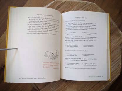 breadplate sandwhiches - pages inside - 1971 The Pooh Party Book by A.A Milne & Virginia H. Ellison