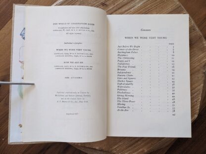 copyright page - 1977 The World of Christopher Robin