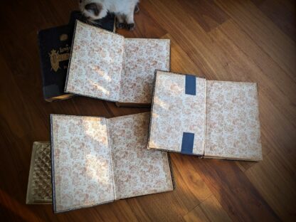 front pastedown and endpapers - A Library of Freemasonry Illustrated Five Volume Set - Published in 1911 by The John C. Yorston Publishing Co.
