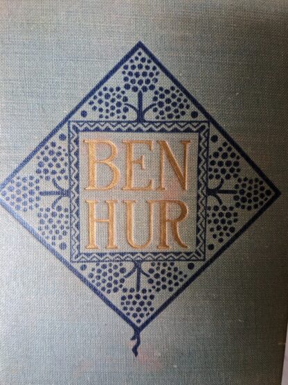 gold gilt blindstamp - Ben-Hur by Lew Wallace - Wallace Memorial Edition