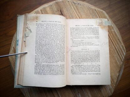 notes and tabs added by previous owner - 1908 Ben-Hur by Lew Wallace - Wallace Memorial Edition - Title Page