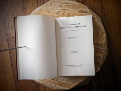 1932 A Textbook of Practical Astronomy by John Nassau - First Edition - Second Impression - Title page