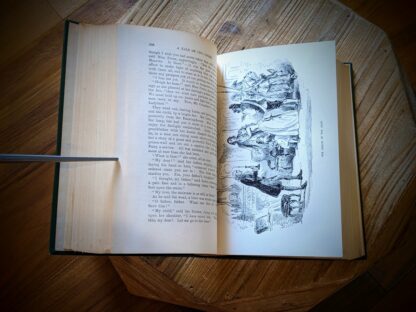 A Tale of Two Cities - The Works of Charles Dickens - Thomas Y. Crowell & Company - rare full set - illustration inside - A knock at the door