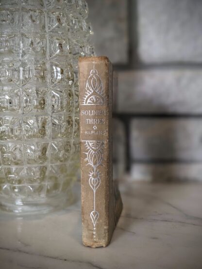 binding view - Scarce copy of Soldiers Three by Rudyard Kipling - Hurst & Company - undated