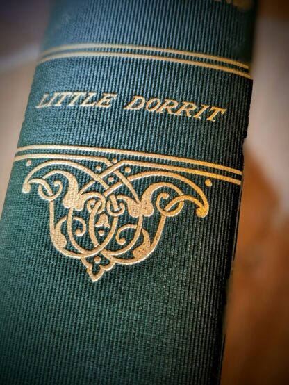 gold gilt title on spine - The Works of Charles Dickens - Thomas Y. Crowell & Company - rare full set