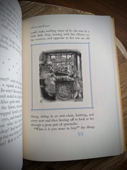 old sheep in spectacles - illustration by john tenniel - 1941 Through the Looking Glass by Lewis Carroll - The Heritage Press - illustrated by John Tenniel