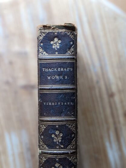 upper binding - 1963 The Virginians by W.M. Thackeray - Published by Bradbury and Evans