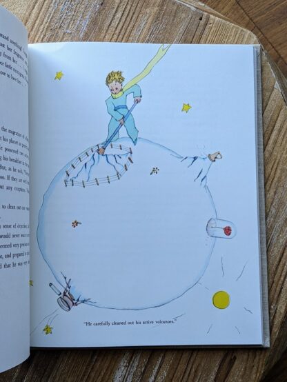 He carefully cleaned out his active valcanoes - illustration by Antoine De Saint-Exupery - 1943 The Little Prince