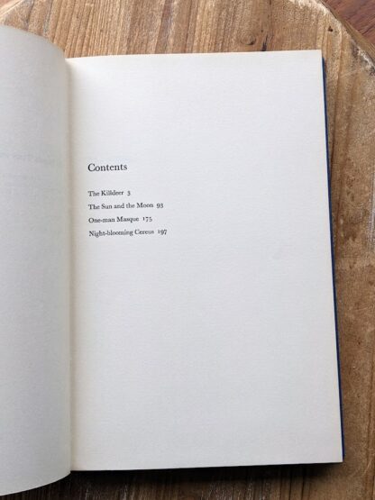 Contents page - 1962 The Kildeer & other Plays by James Reaney - Signed by Author - First Edition