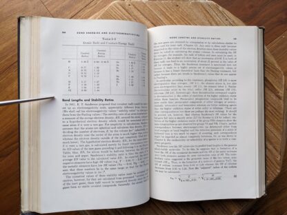 Bond Energies and Electronegativities - 1957 Inorganic Reactions and Structure - Edwin S. Gould - Henry Holt and Company