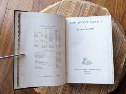 Title page - 1939 Northwest Passage by Kenneth Roberts